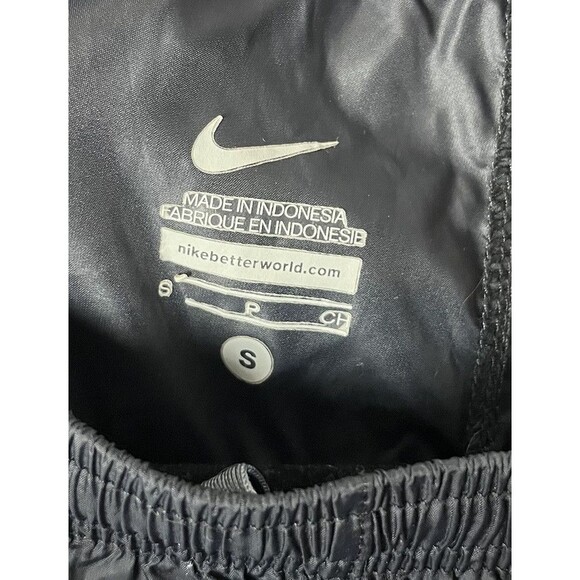 Nike Women's S Track Pants Mesh Stripe Black Athletic Training Zip - Picture 2 of 6